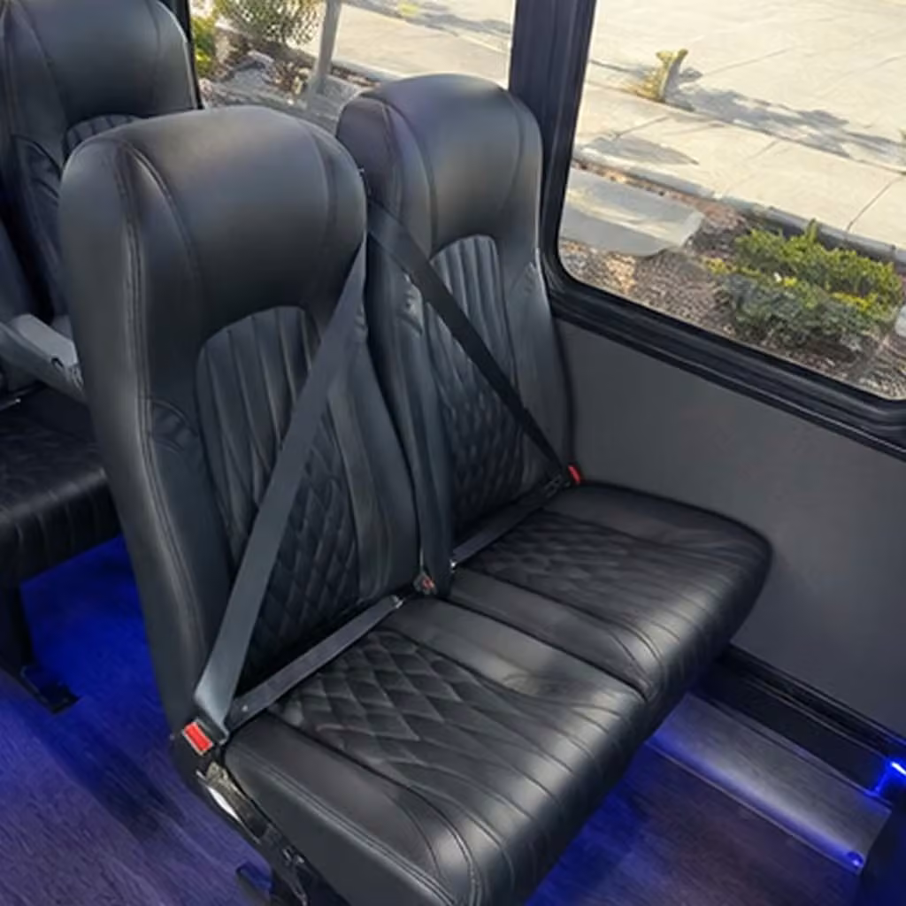 28 passenger minibus interior