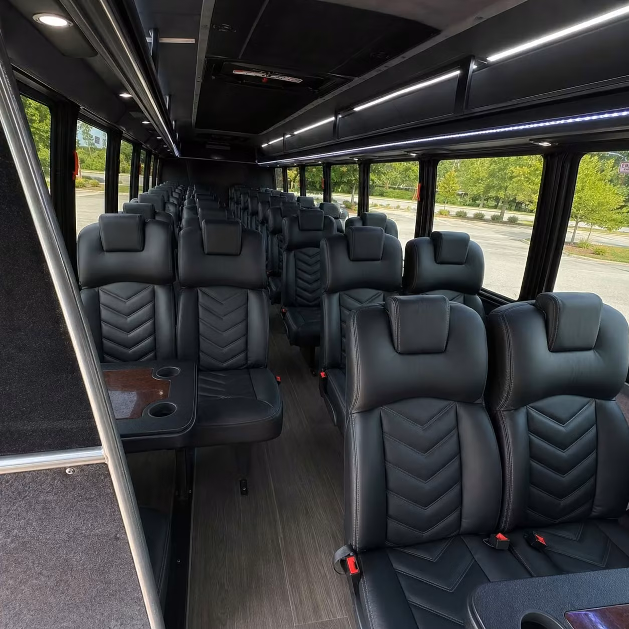 compare minibuses and charter buses for eugene university and campus tours