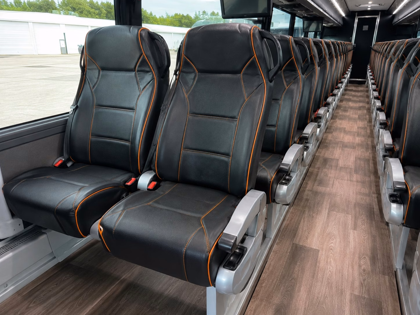 eugene charter bus rental inside